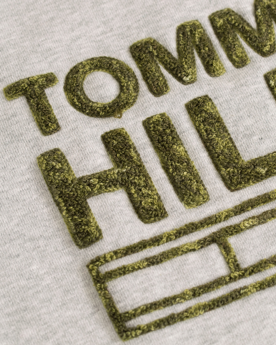 Herre | Trøjer | Tommy Hilfiger Denim | Logo Crew Neck Sweatshirt Grey