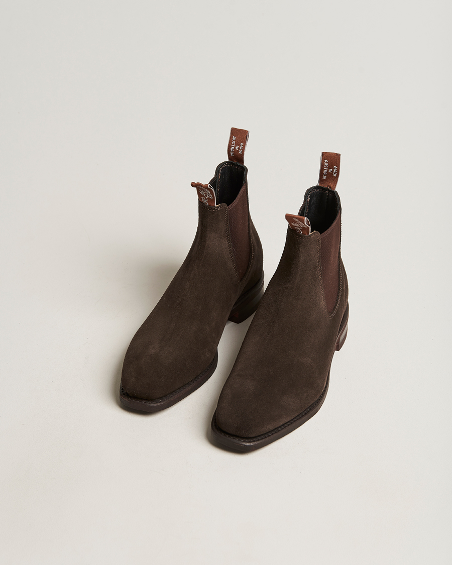Herre | Håndlavede sko | R.M.Williams | Blaxland G Boot Chocolate Suede