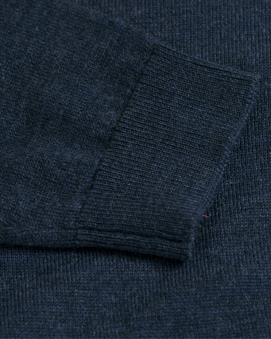 Herre | Trøjer | A Day's March | Merino Roll Neck Midnight Melange