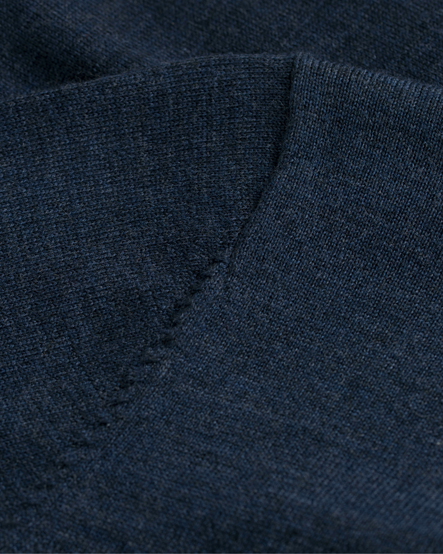 Herre | Trøjer | A Day's March | Merino Roll Neck Midnight Melange