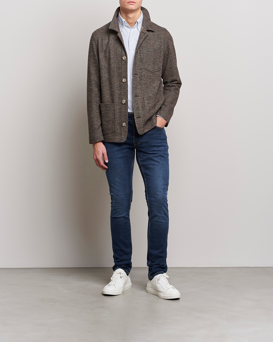 Herre | Jeans | Morris | Steve Satin Jeans Dark Wash