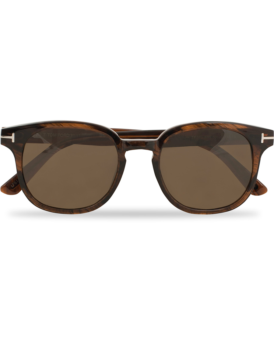 Herre | Tom Ford Frank FT0399 Sunglasses Shiny Dark Brown | Tom Ford | Frank FT0399 Sunglasses Shiny Dark Brown