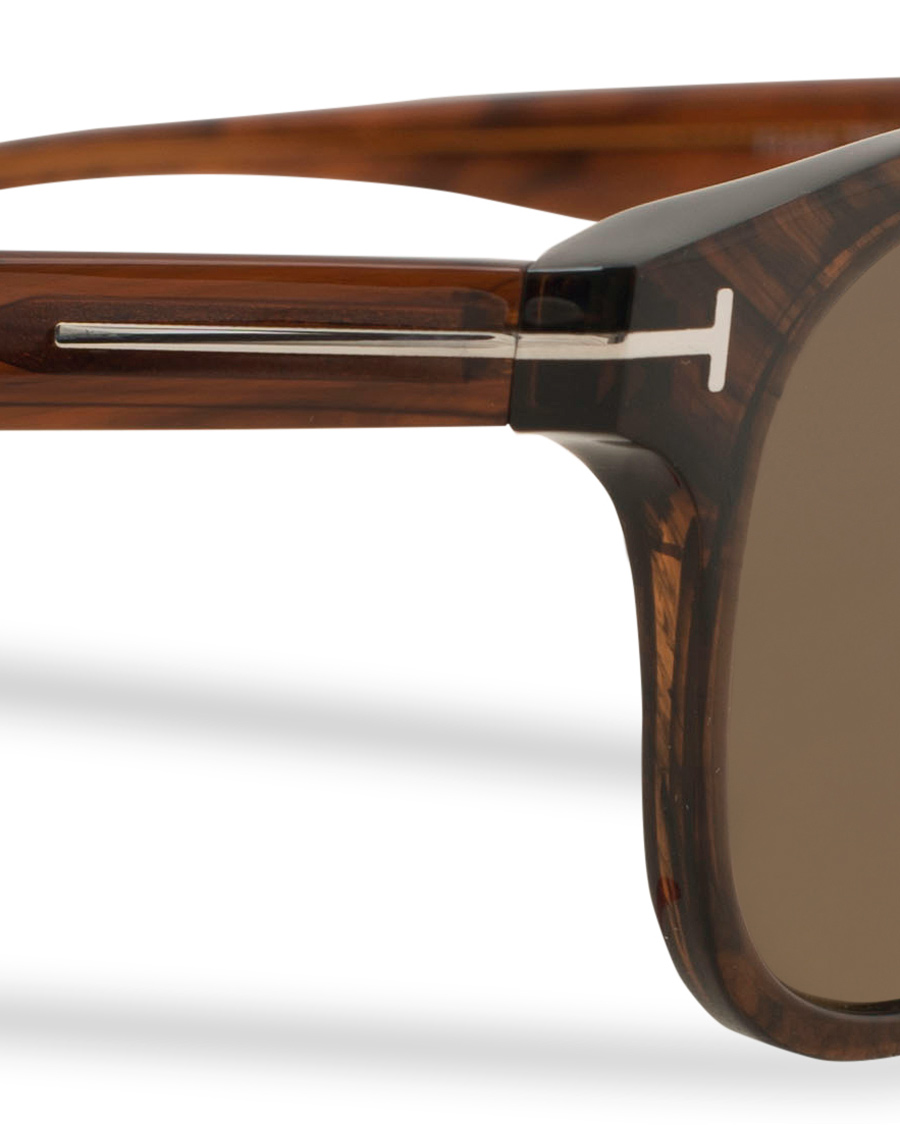 Herre | Tom Ford Frank FT0399 Sunglasses Shiny Dark Brown | Tom Ford | Frank FT0399 Sunglasses Shiny Dark Brown
