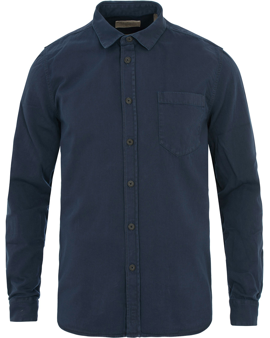 Herre | Skjorter | Nudie Jeans | Henry Pigment Dyed Shirt Midnight