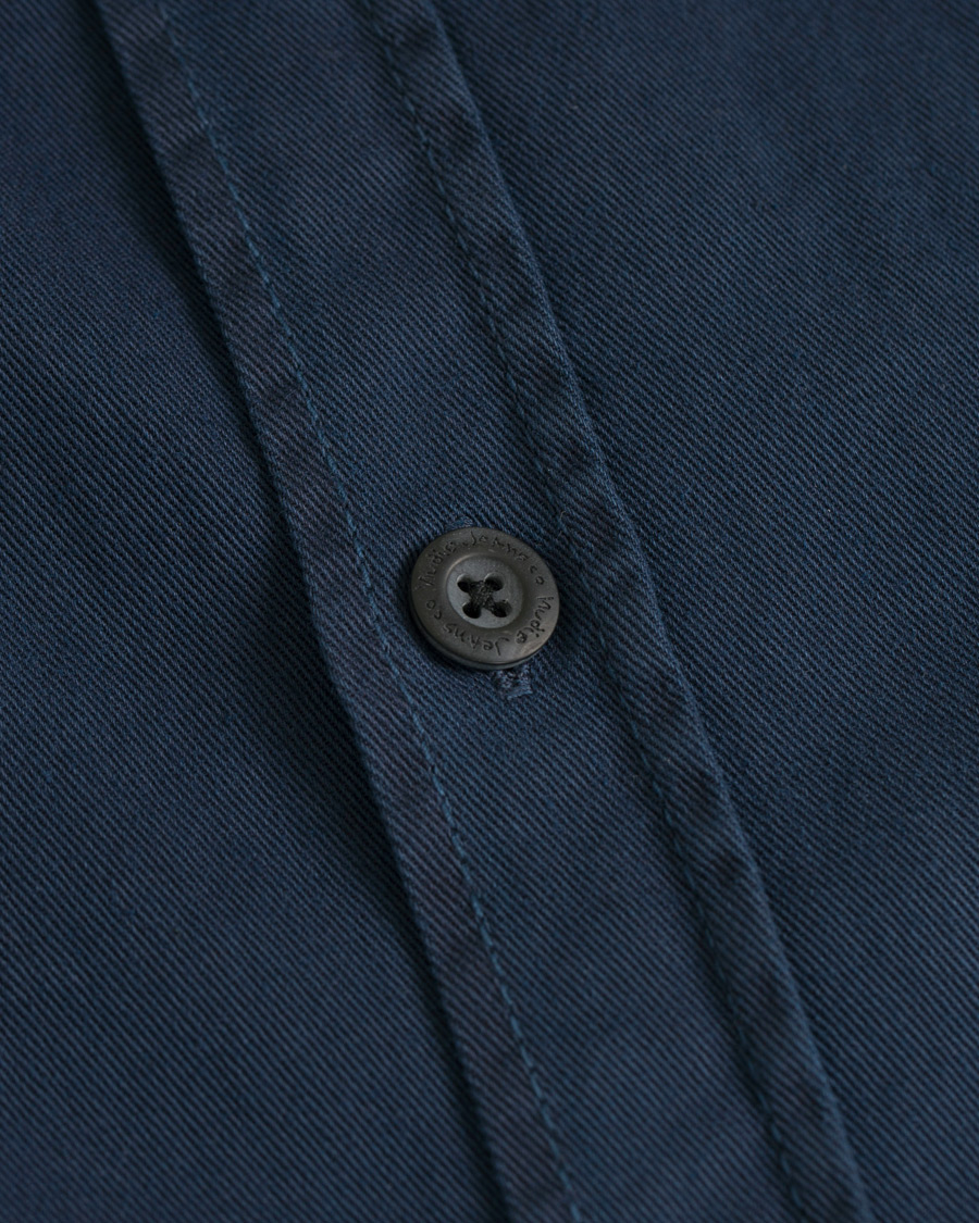 Herre | Skjorter | Nudie Jeans | Henry Pigment Dyed Shirt Midnight