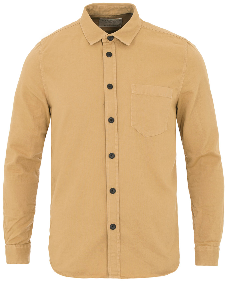 Herre | Skjorter | Nudie Jeans | Henry Pigment Dyed Shirt Beige