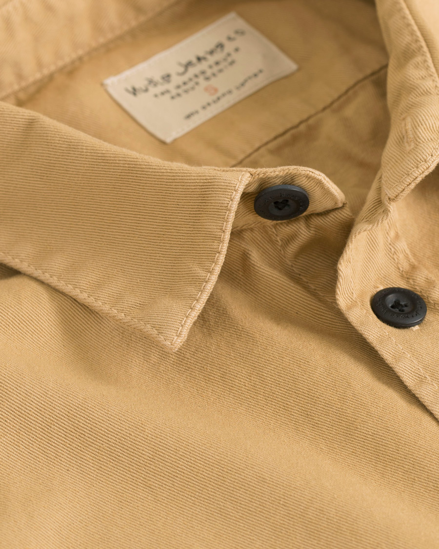 Herre | Skjorter | Nudie Jeans | Henry Pigment Dyed Shirt Beige