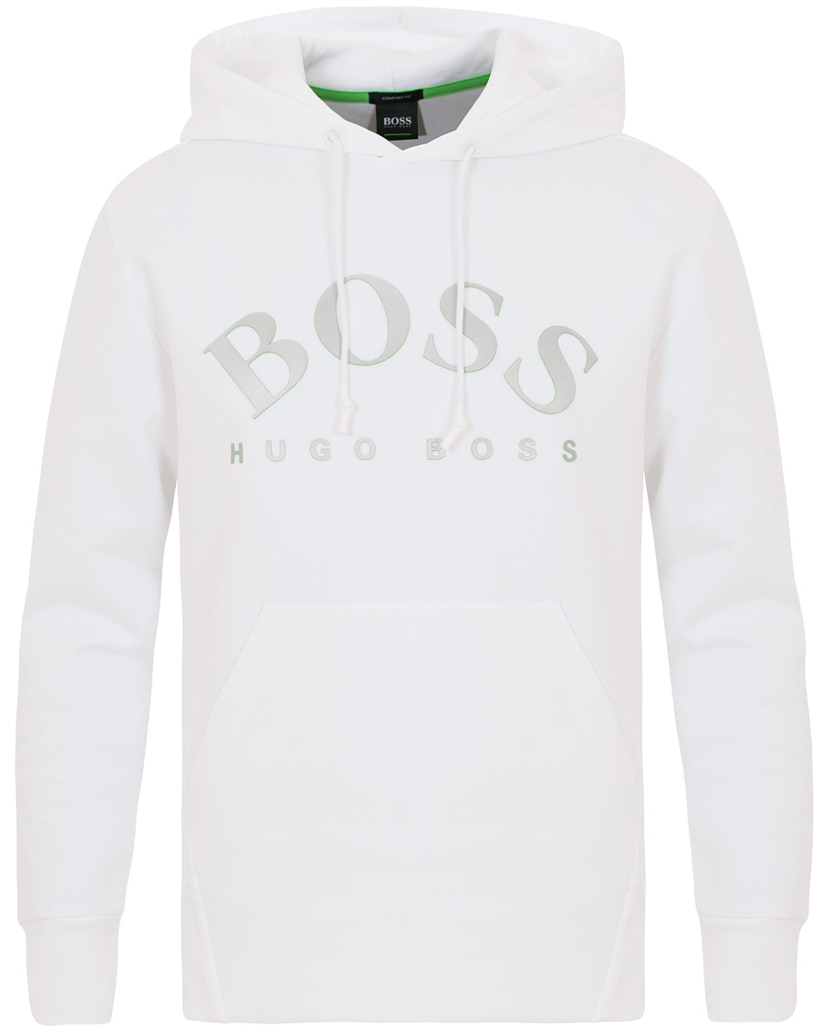 Herre | Trøjer | BOSS GREEN | BOSS Athleisure Sly Hooded Sweatshirt Training White
