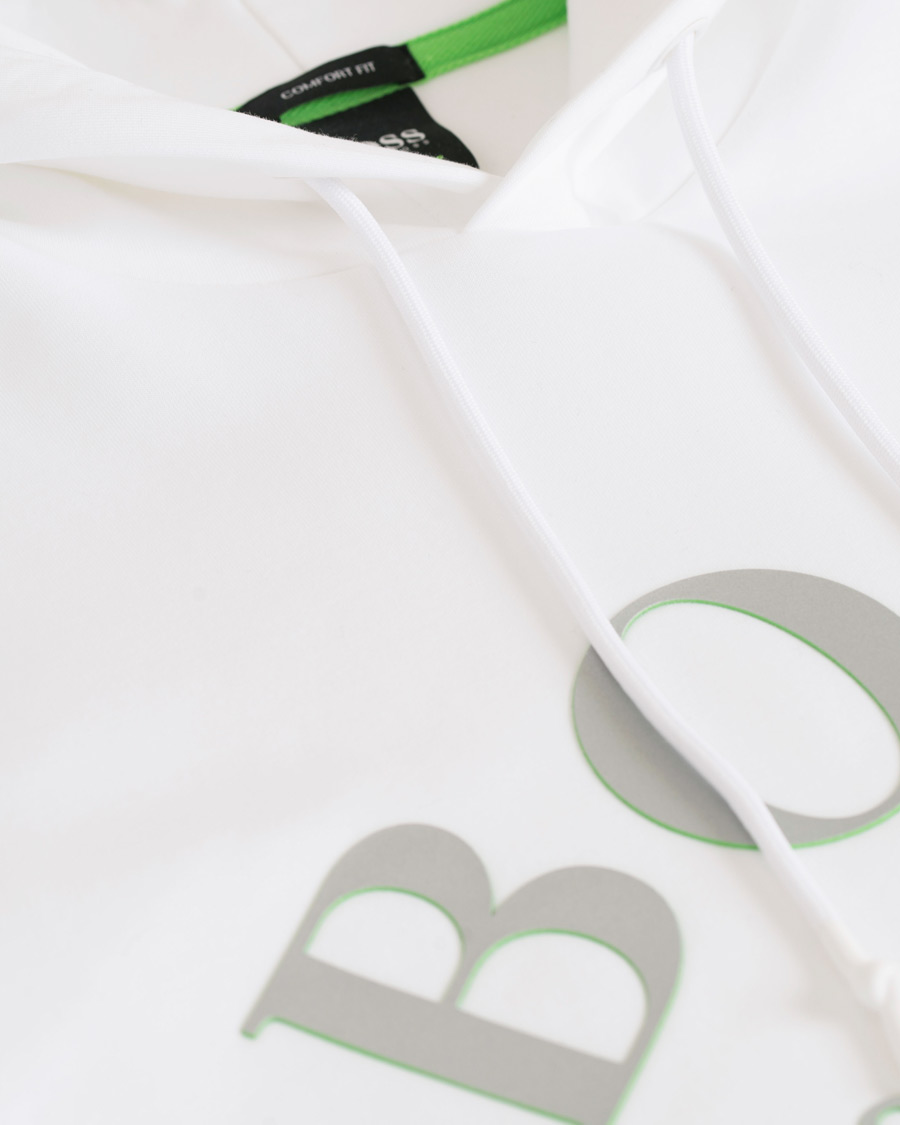 Herre | Trøjer | BOSS GREEN | BOSS Athleisure Sly Hooded Sweatshirt Training White