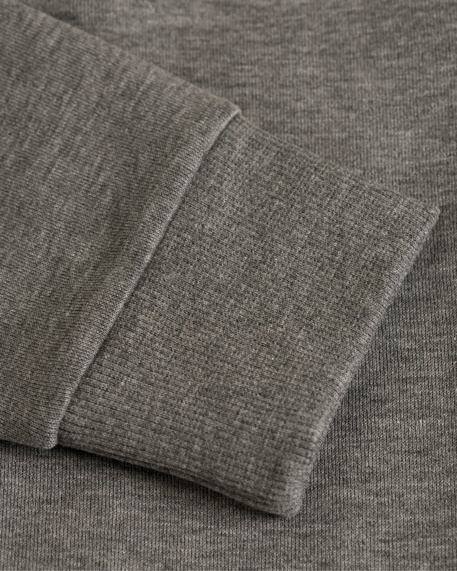 Herre | Trøjer | BOSS GREEN | BOSS Athleisure Saggy Full Zip Hoodie Mid Grey Melange
