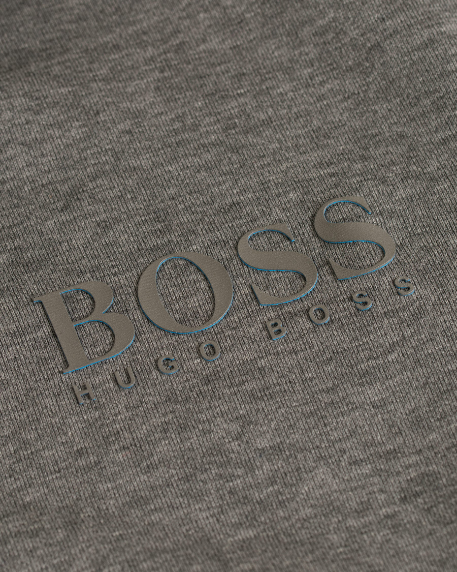 Herre | Trøjer | BOSS GREEN | BOSS Athleisure Saggy Full Zip Hoodie Mid Grey Melange