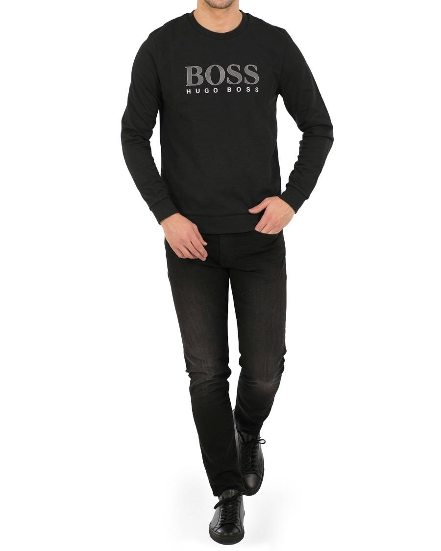 Herre | Trøjer | BOSS BLACK | BOSS Tracksuit Logo Sweatshirt Black