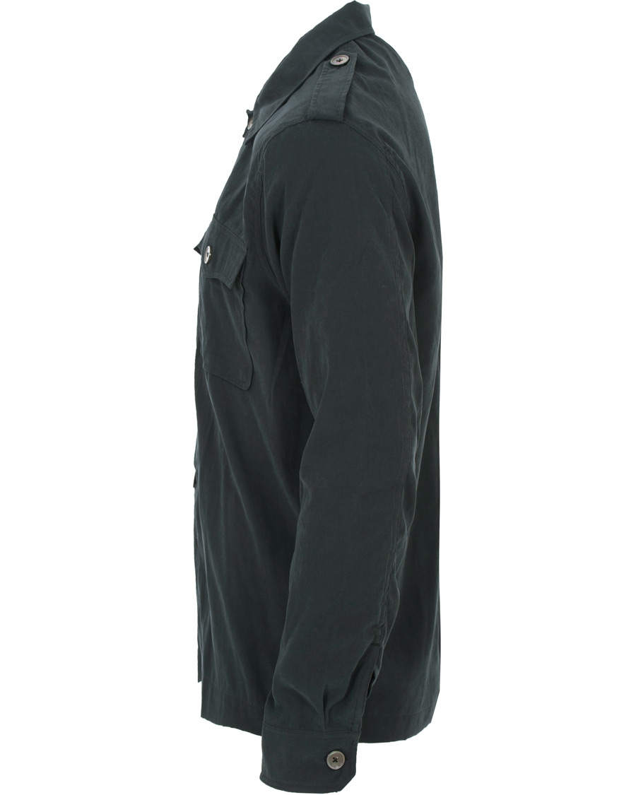 Herre | Skjorter | Our Legacy | Casual Military Shirt Black Tech Cupro