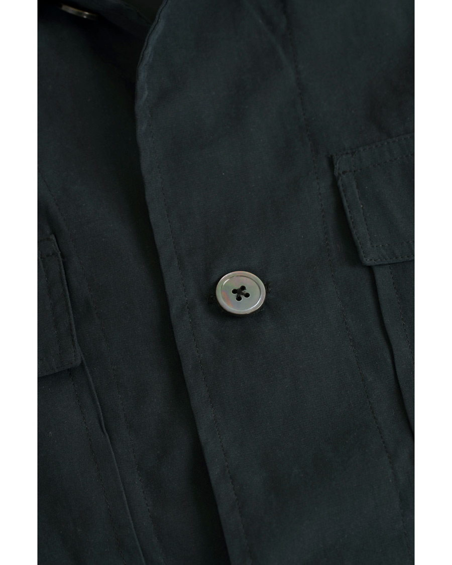 Herre | Skjorter | Our Legacy | Casual Military Shirt Black Tech Cupro