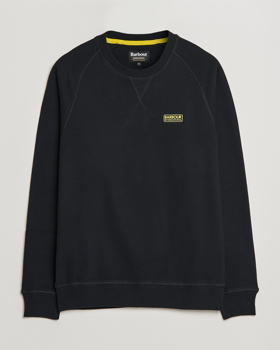 Herre | Trøjer | Barbour International | Essential Crew Neck Sweat Black
