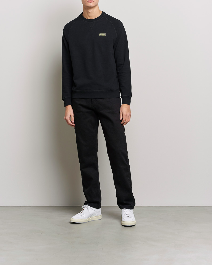 Herre | Trøjer | Barbour International | Essential Crew Neck Sweat Black