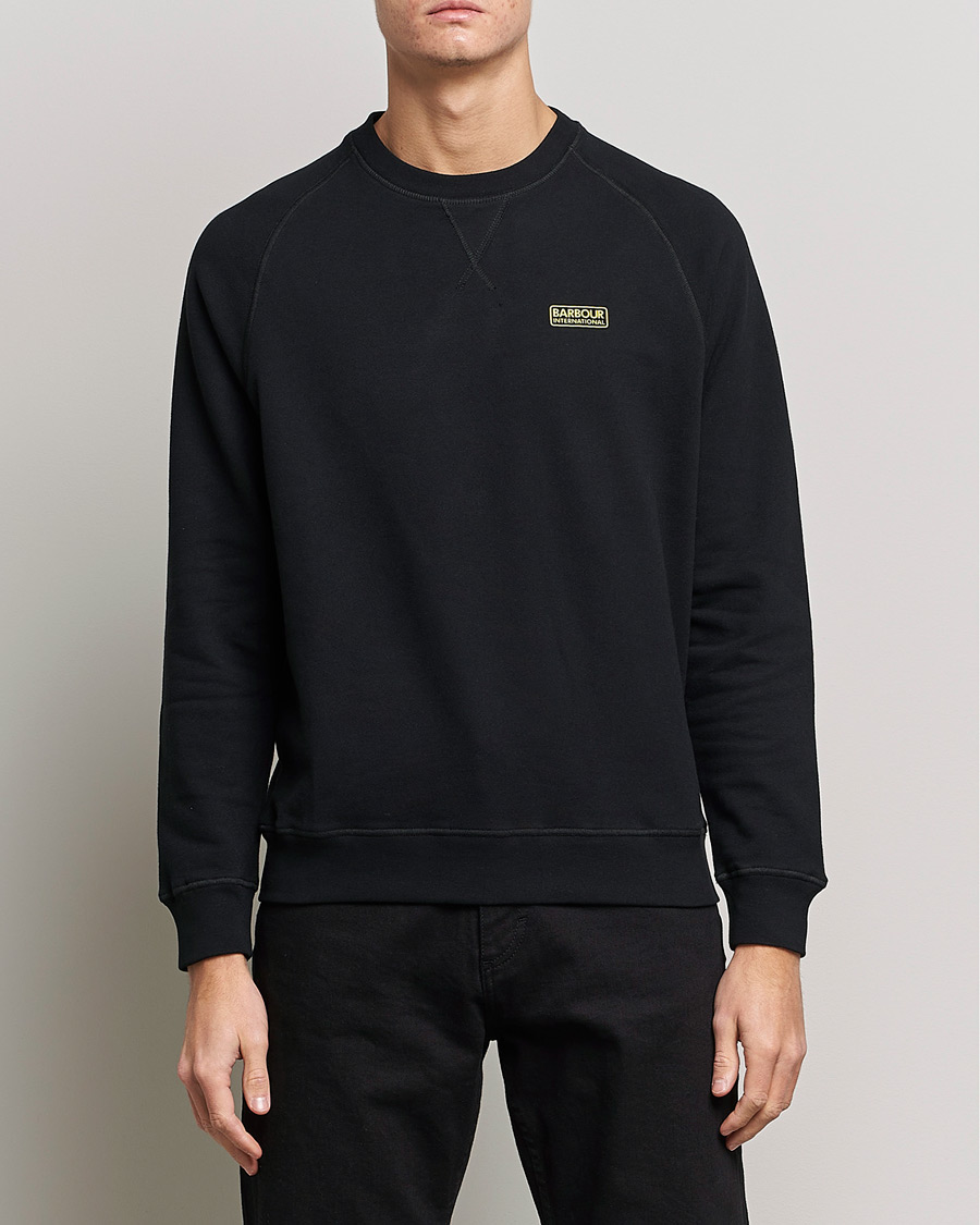 Herre |  | Barbour International | Essential Crew Neck Sweat Black