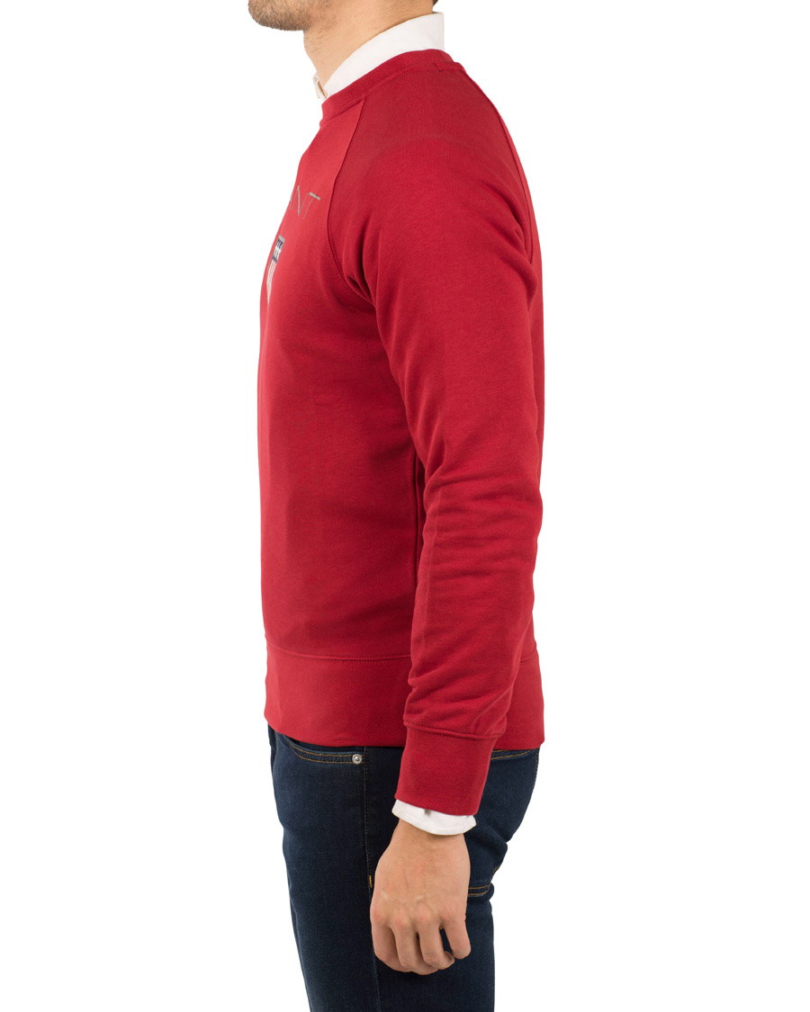 Herre | Trøjer | GANT | Shield Crew Neck Sweat Dark Red