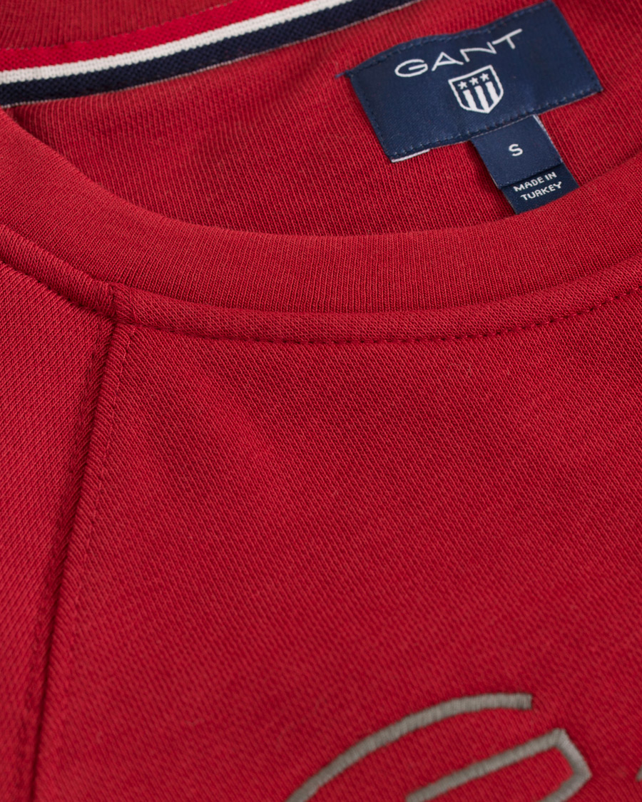 Herre | Trøjer | GANT | Shield Crew Neck Sweat Dark Red