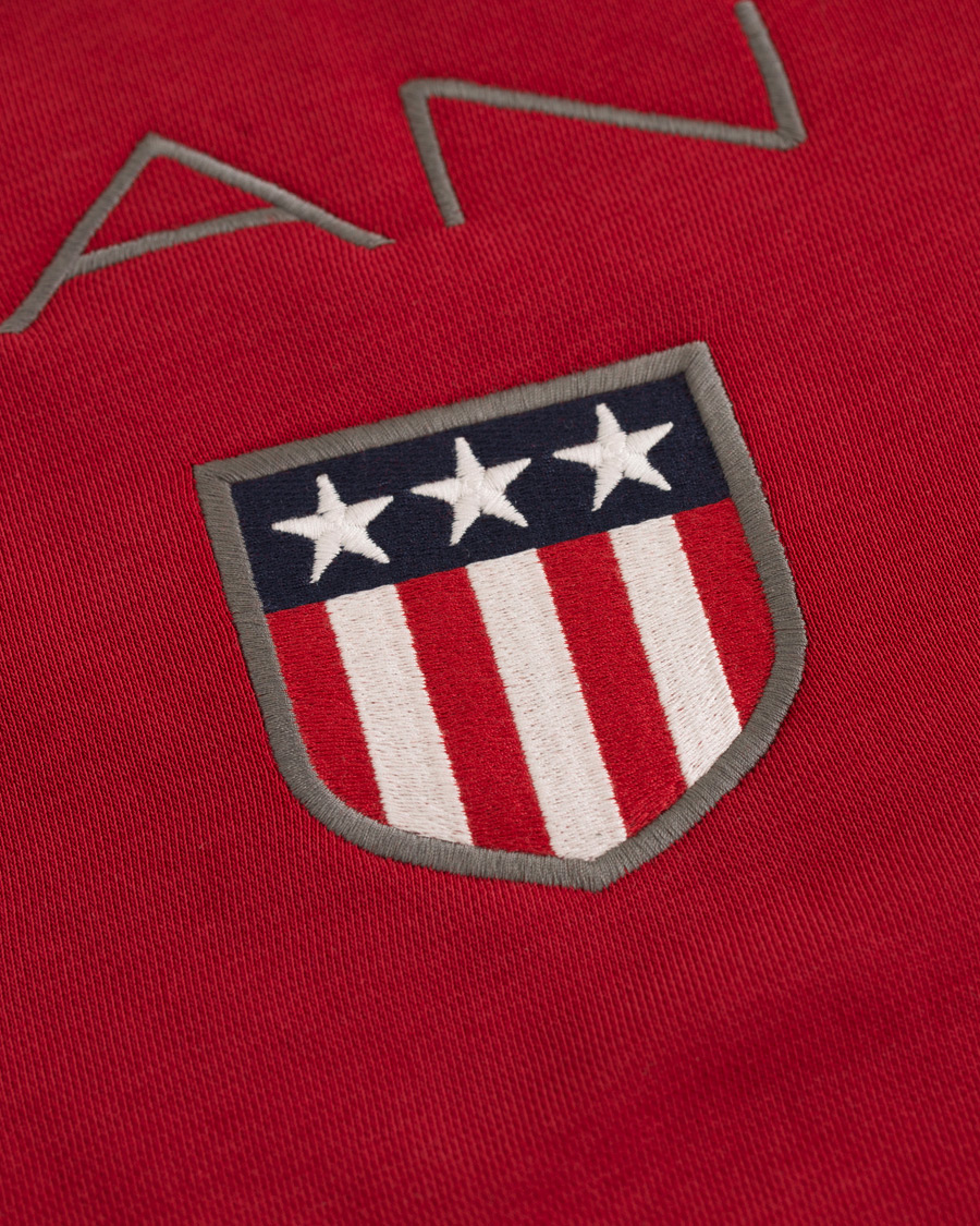Herre | Trøjer | GANT | Shield Crew Neck Sweat Dark Red