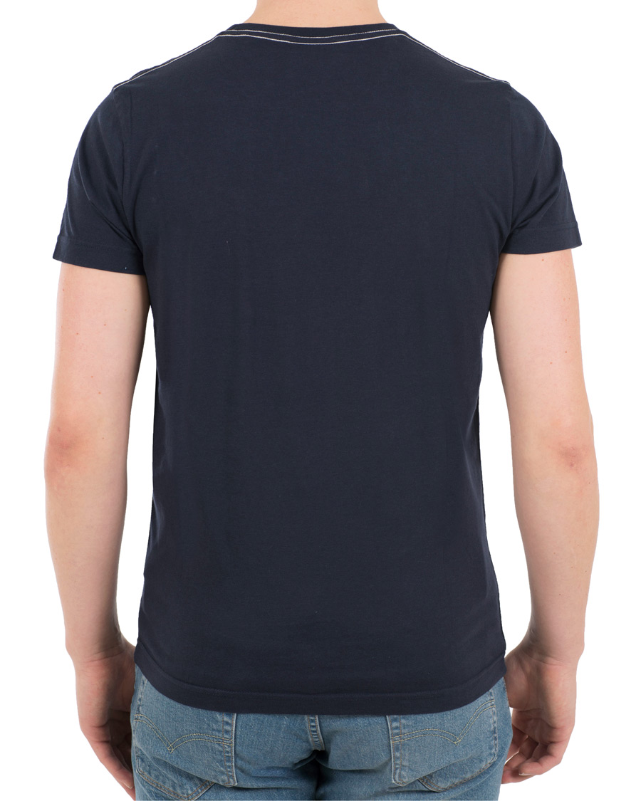 Herre | T-Shirts | GANT | New Haven Crew Neck Tee Evening Blue