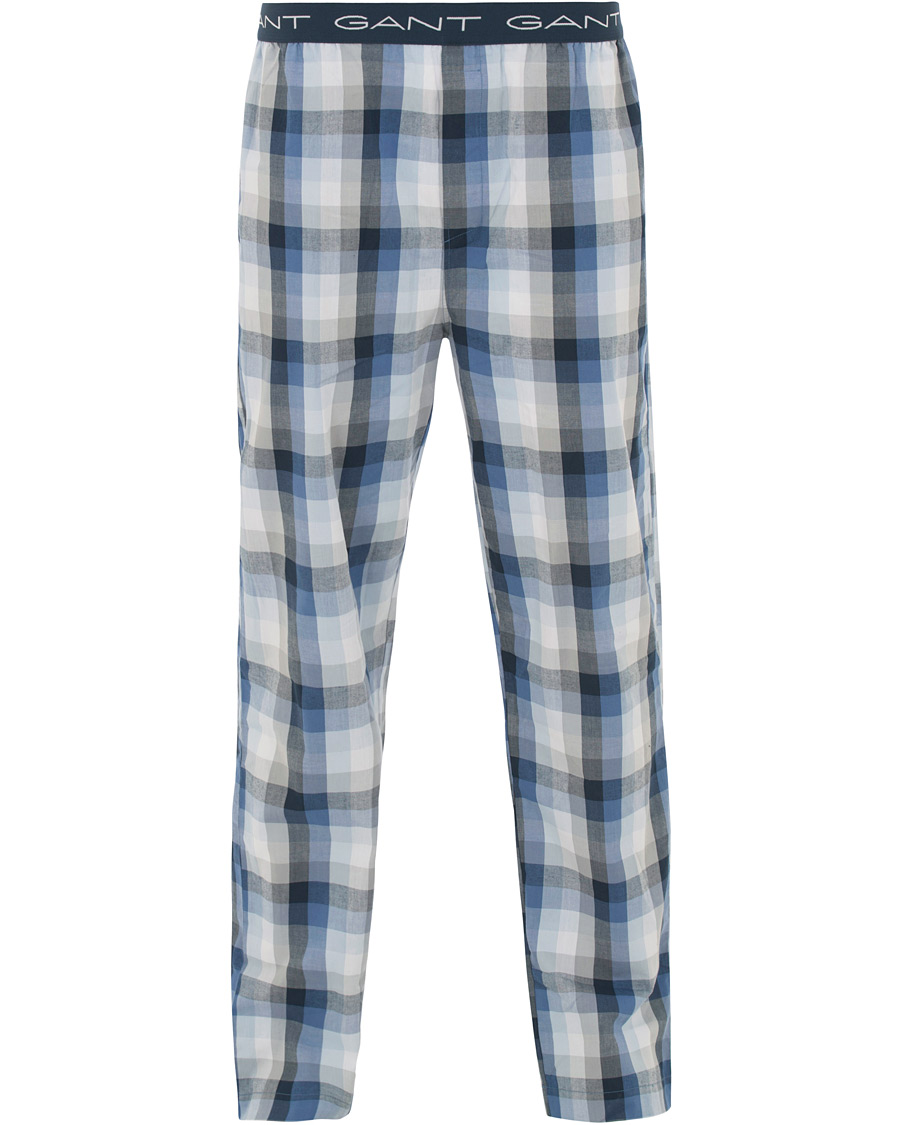 Herre | Undertøj | GANT | Block Check Pyjama Pants Blue Oean