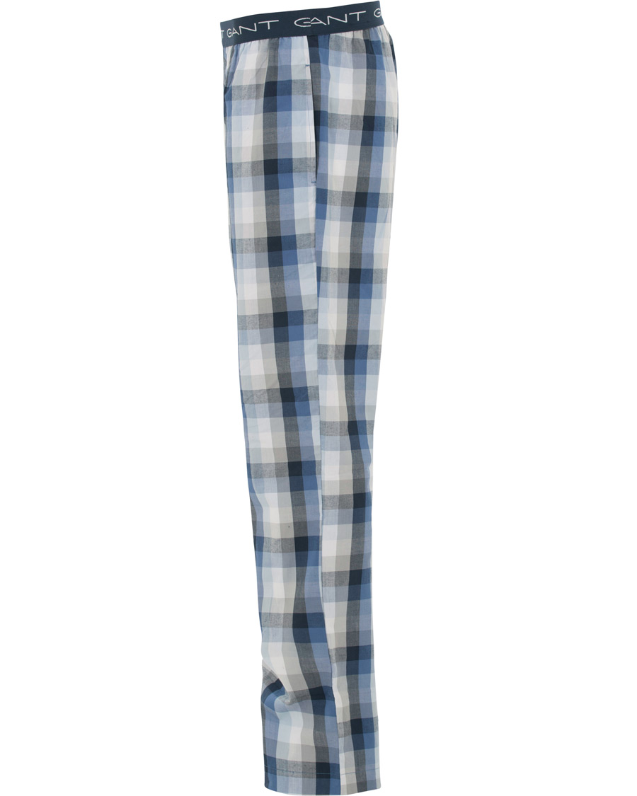 Herre | Undertøj | GANT | Block Check Pyjama Pants Blue Oean