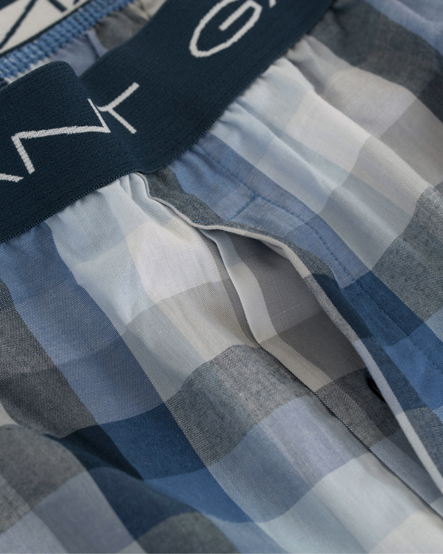 Herre | Undertøj | GANT | Block Check Pyjama Pants Blue Oean