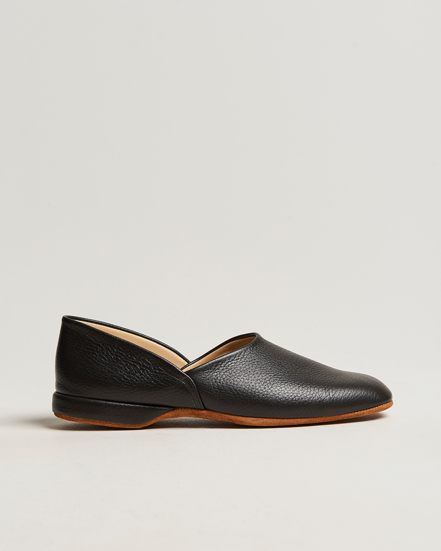 Herre | Sandaler & Hjemmesko | Crockett & Jones | Grecian Home Slipper Black