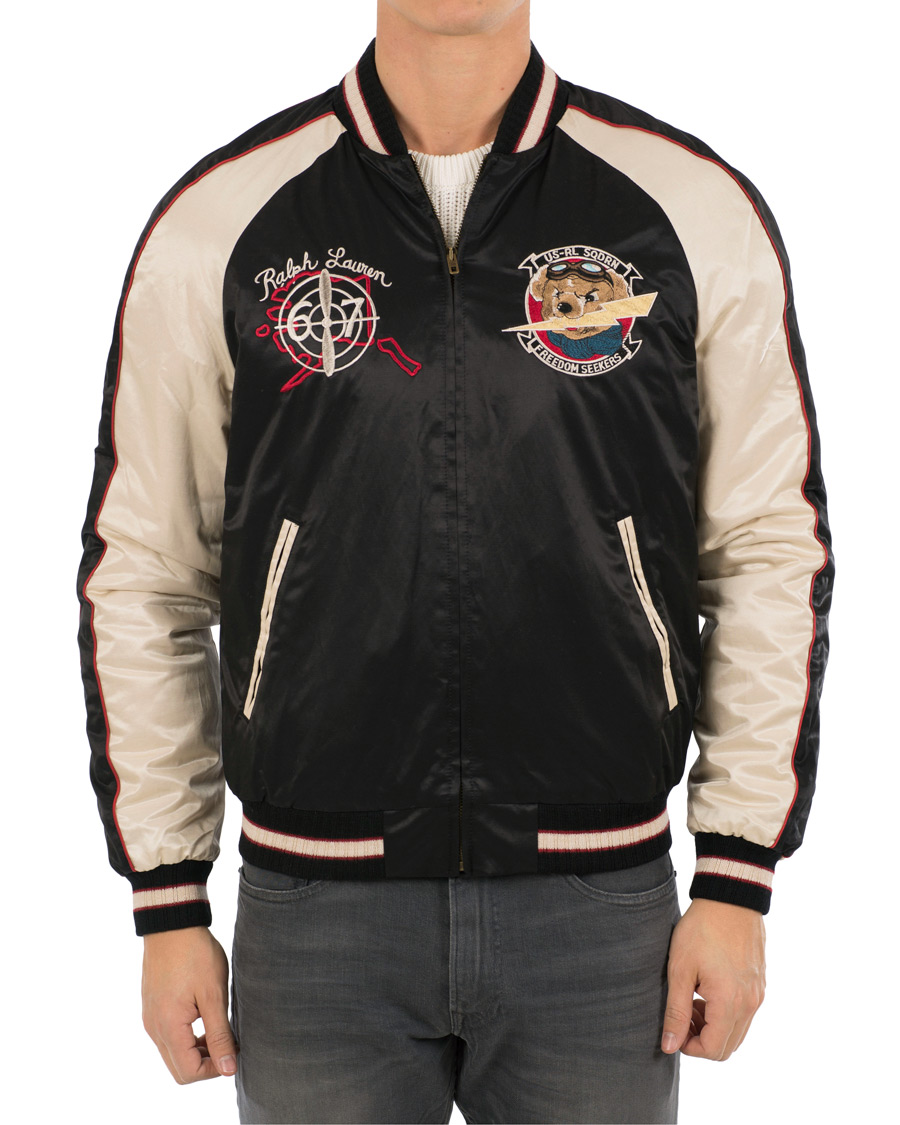Herre | Jakker | Polo Ralph Lauren | Baseball Bear Jacket Black/White
