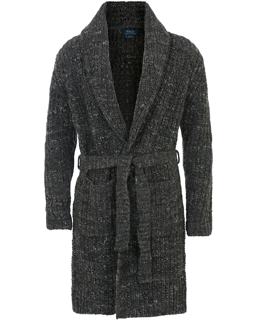 Herre | Trøjer | Polo Ralph Lauren | Wool Coatigan Dark Grey Rag
