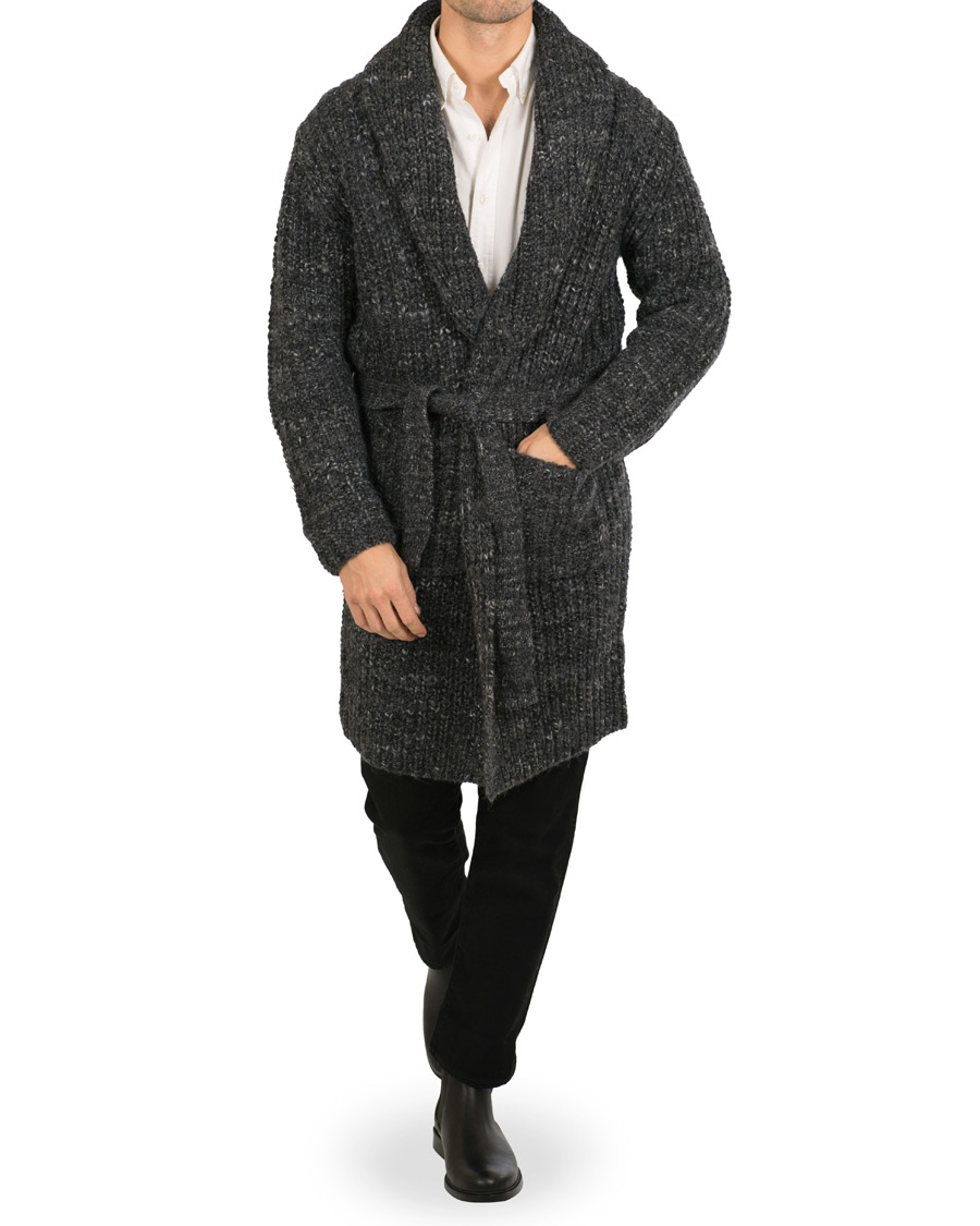 Herre | Trøjer | Polo Ralph Lauren | Wool Coatigan Dark Grey Rag