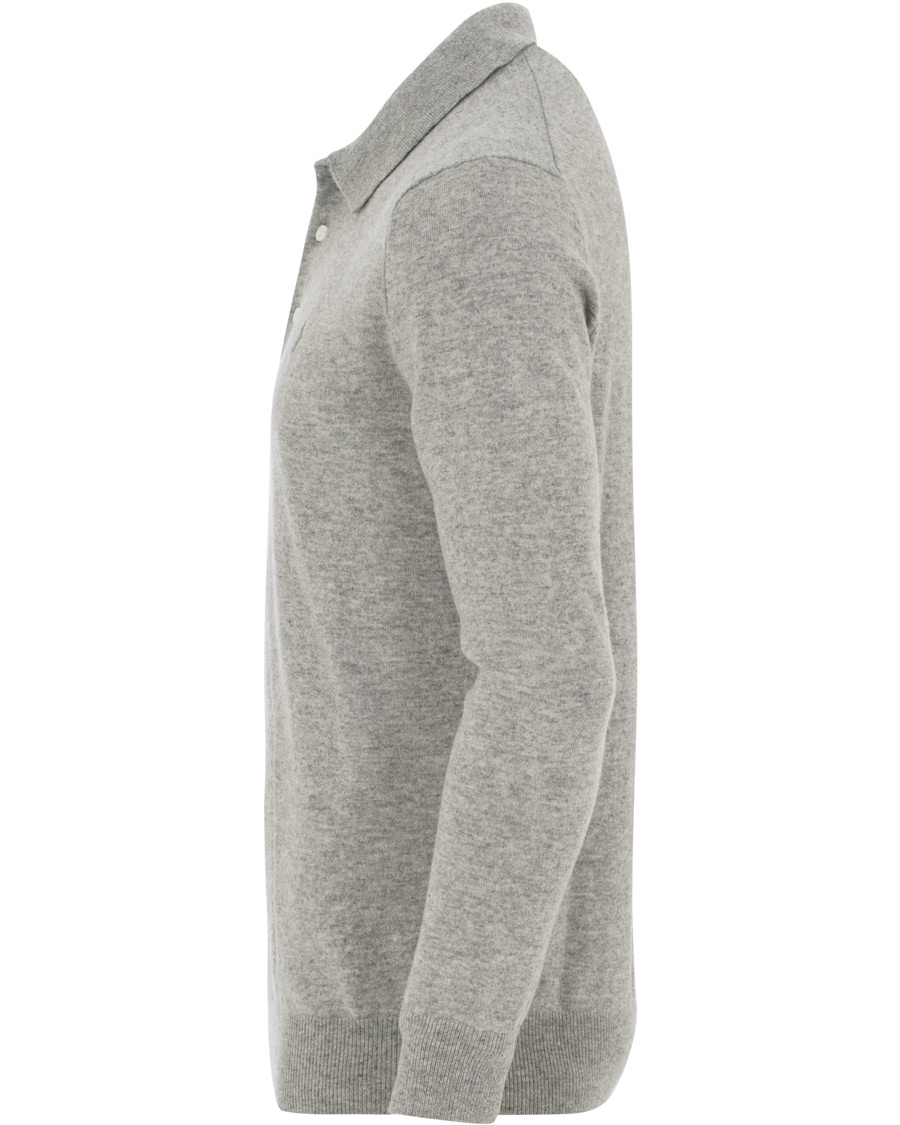 Herre | Trøjer | Polo Ralph Lauren | Cashmere Button Pullover Grey Heather