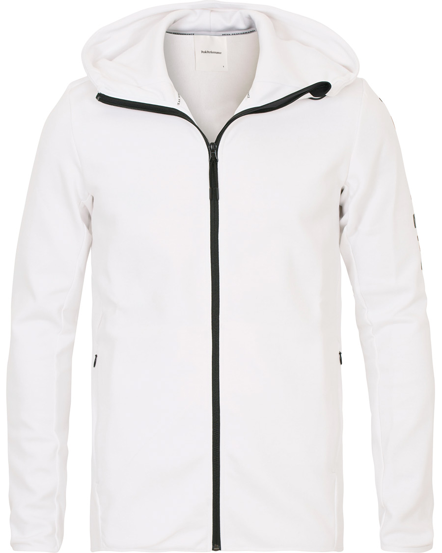 Herre | Trøjer | Peak Performance | Tech Full Zip Hoodie White