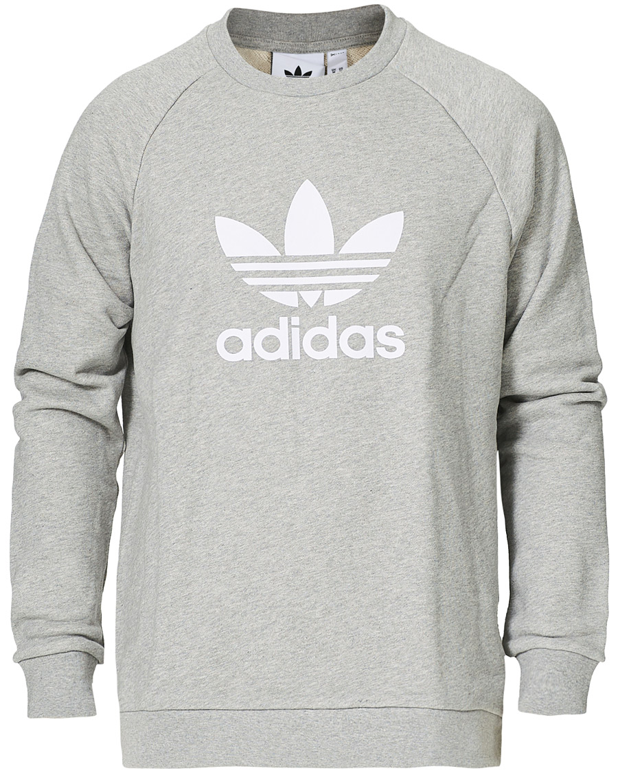 Herre | Trøjer | adidas Originals | Trefoil Crew Neck Sweatshirt Grey Melange