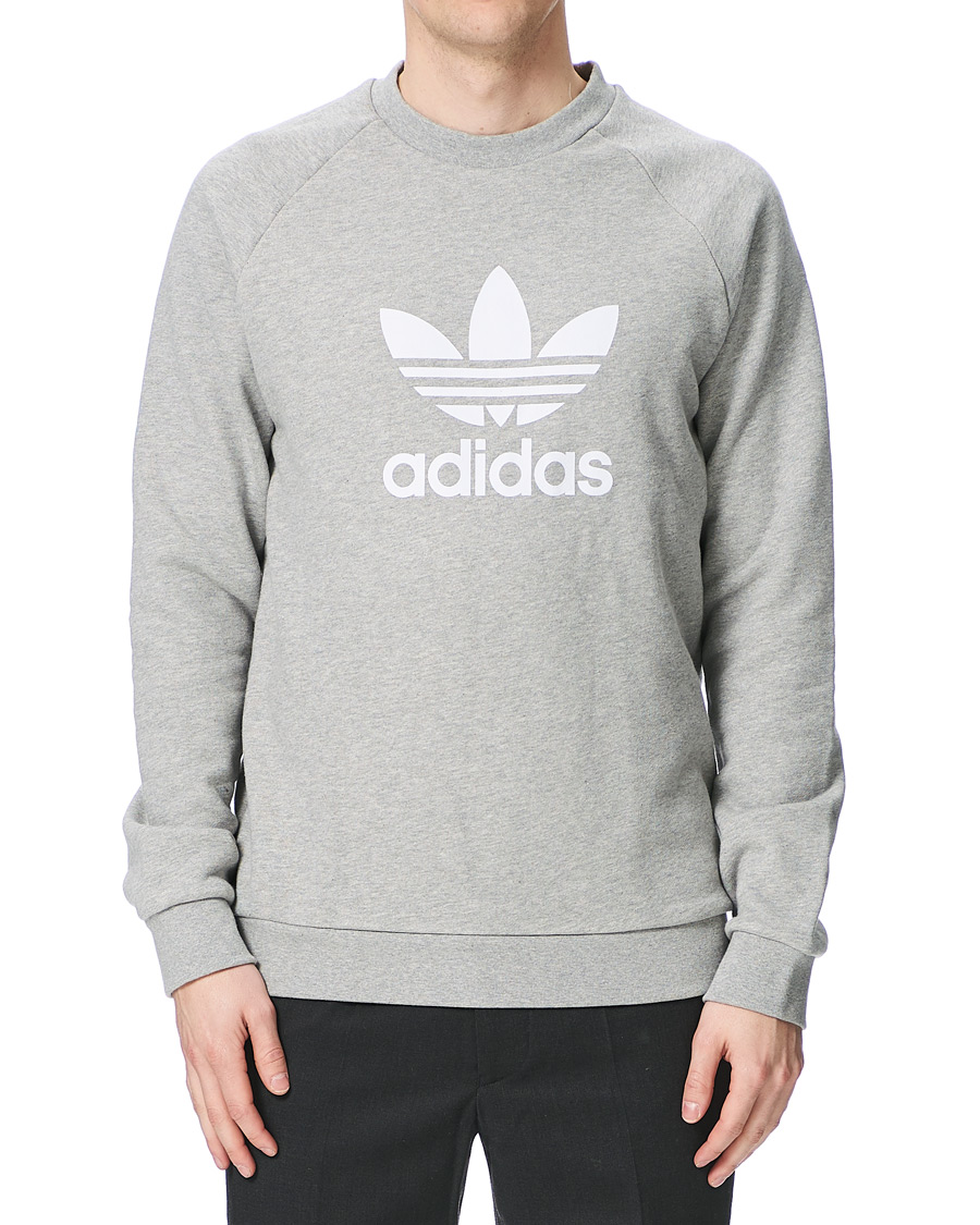 Herre | Trøjer | adidas Originals | Trefoil Crew Neck Sweatshirt Grey Melange