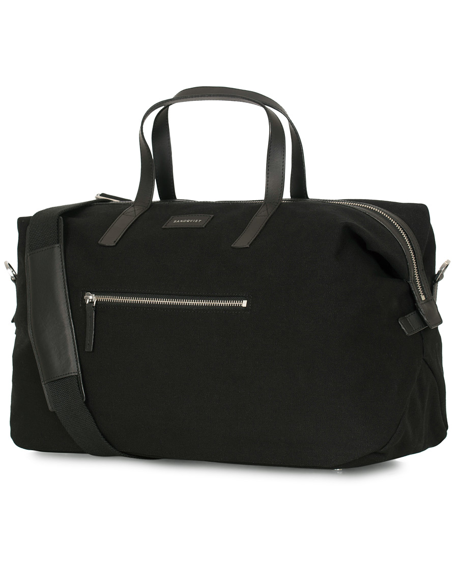 Herre | Tasker | Sandqvist | Holly Grand Organic Cotton Canvas Weekendbag Black