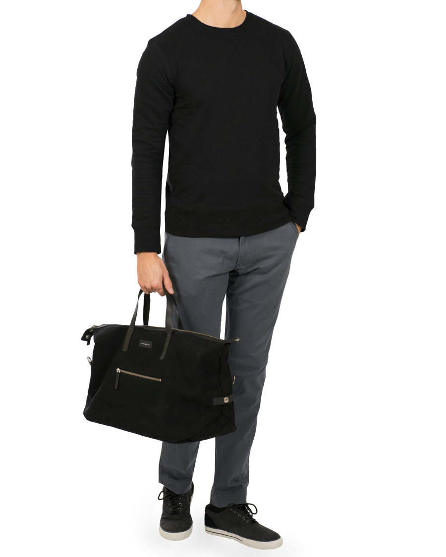 Herre | Tasker | Sandqvist | Holly Grand Organic Cotton Canvas Weekendbag Black