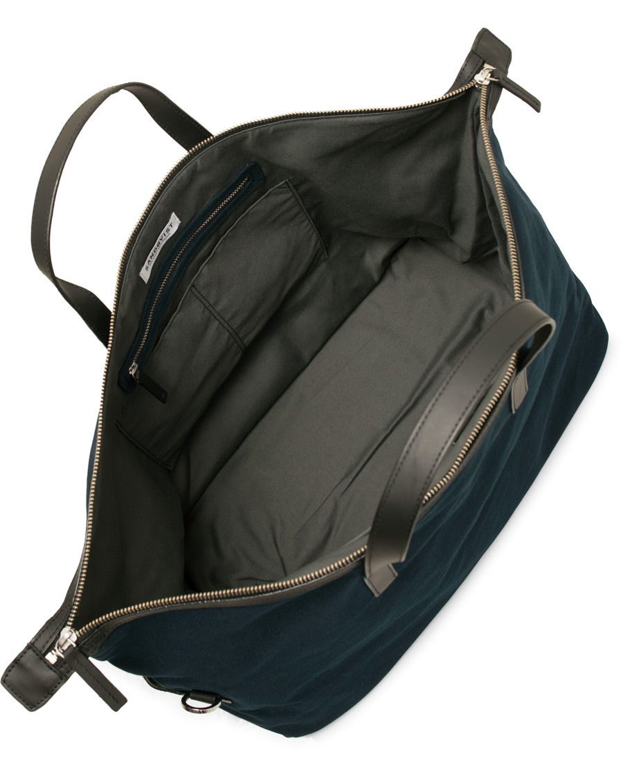 Herre | Tasker | Sandqvist | Holly Grand Organic Cotton Canvas Weekendbag Blue