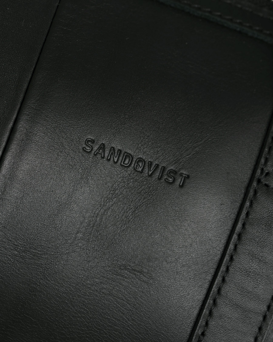 Herre | Tasker | Sandqvist | Holly Vegetable Tanned Leather Weekendbag Black