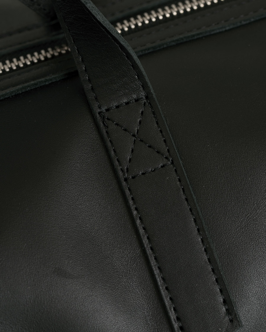 Herre | Tasker | Sandqvist | Holly Vegetable Tanned Leather Weekendbag Black