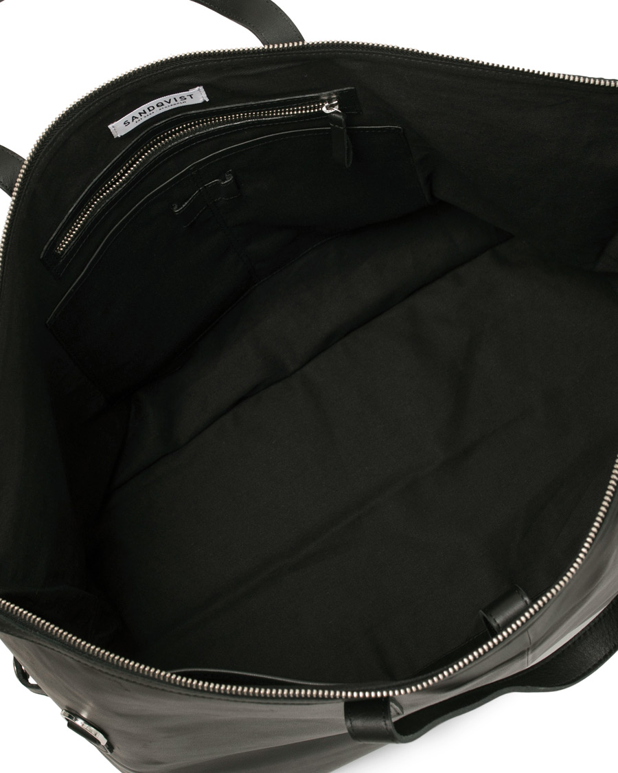 Herre | Tasker | Sandqvist | Holly Vegetable Tanned Leather Weekendbag Black