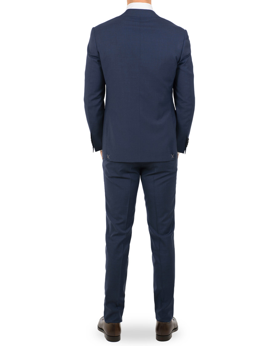 Herre | Jakkesæt | Canali | Capri Wool Contrast Lining Suit Navy