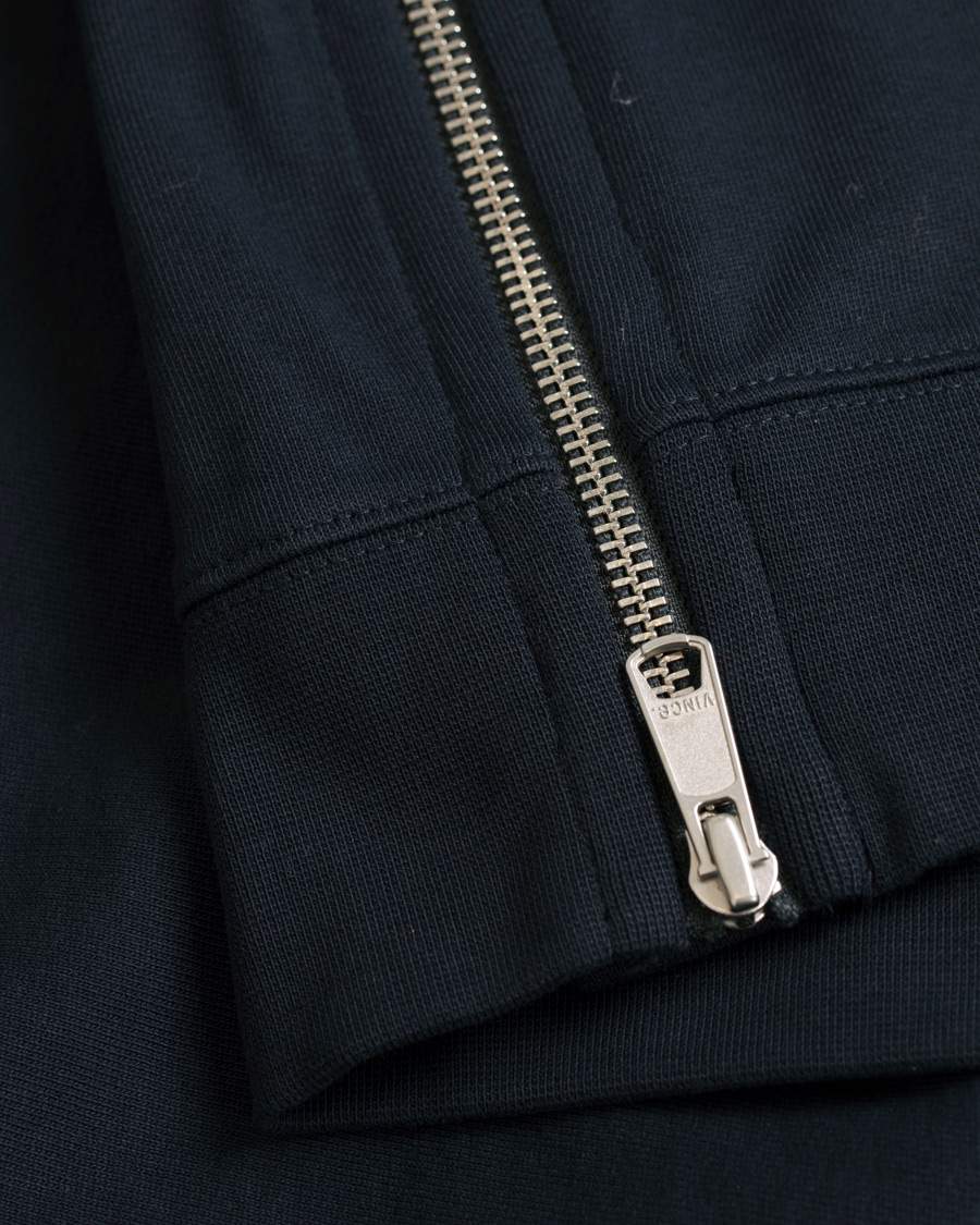 Herre | Trøjer | Vince | Side Zip Crew Neck Sweatshirt New Coastal Blue