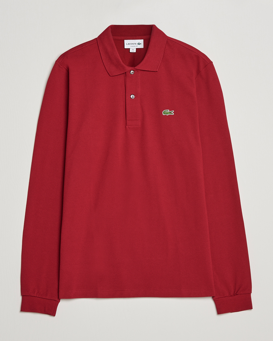 Herre | Polotrøjer | Lacoste | Original Long Sleeve Polo Piké Bordeaux