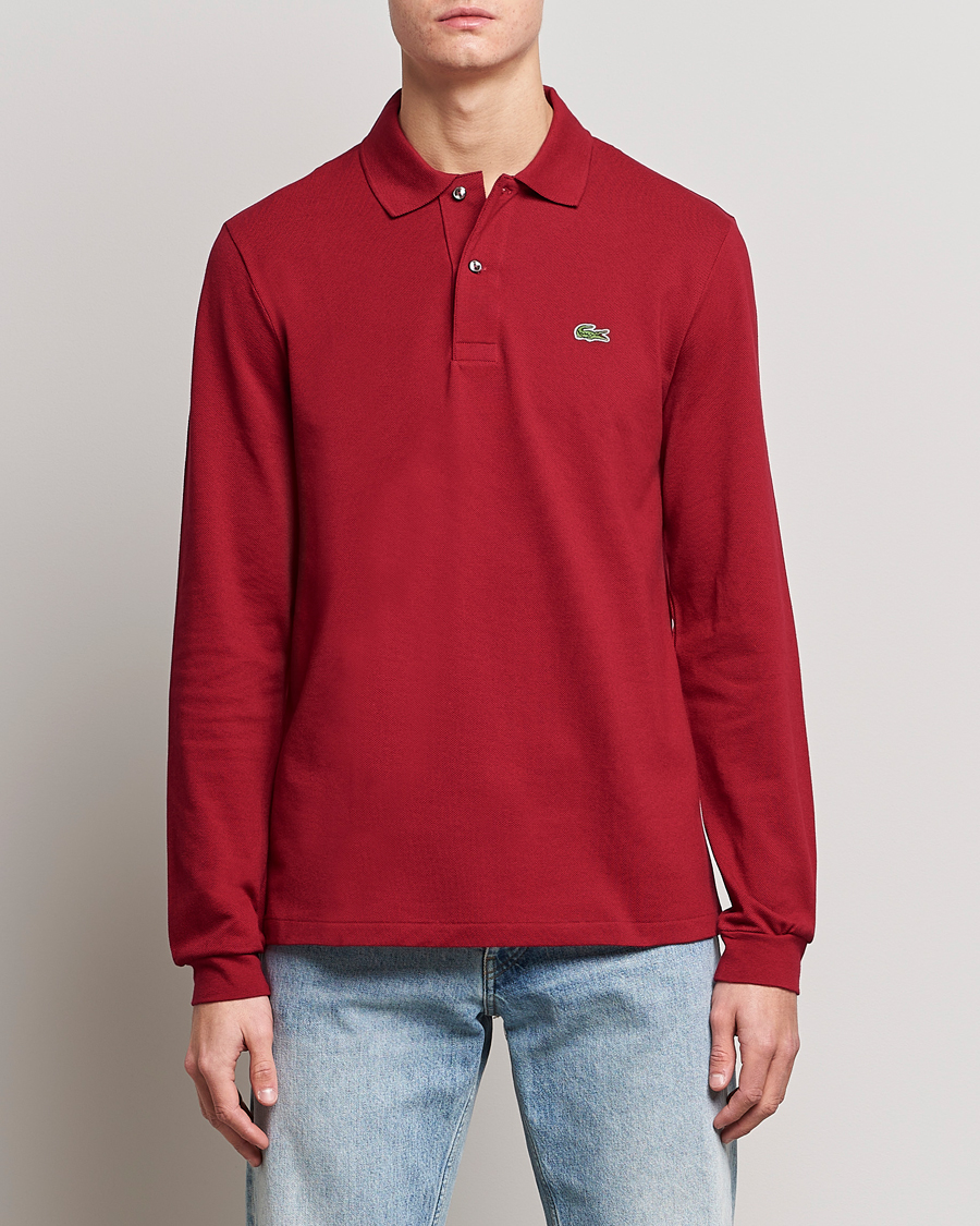 Herre | Polotrøjer | Lacoste | Original Long Sleeve Polo Piké Bordeaux