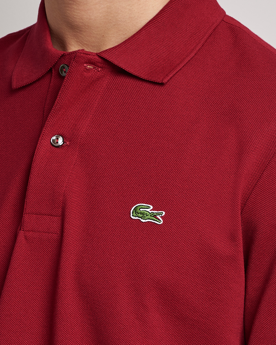 Herre | Polotrøjer | Lacoste | Original Long Sleeve Polo Piké Bordeaux