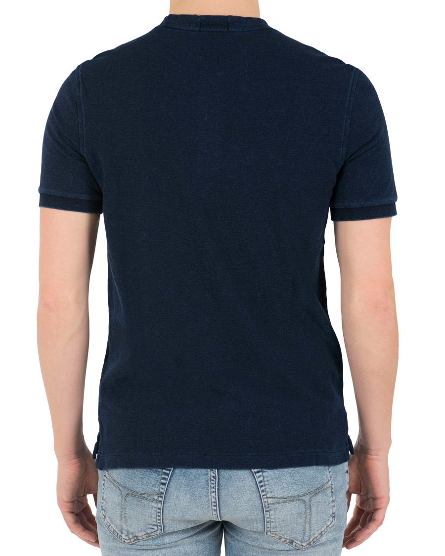 Herre | Polotrøjer | Polo Ralph Lauren | Featherweight Grandad Collar Polo Dark Indigo