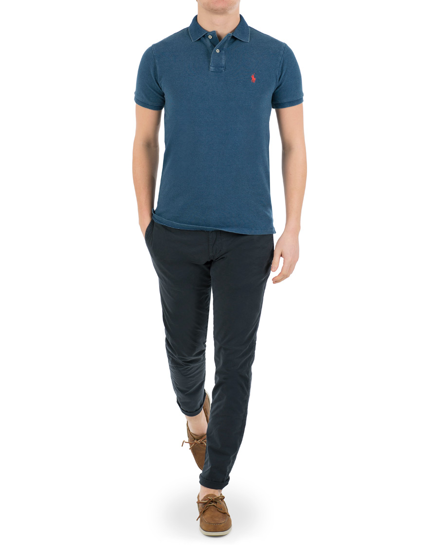 Herre | Polotrøjer | Polo Ralph Lauren | Slim Fit Polo Medium Indigo