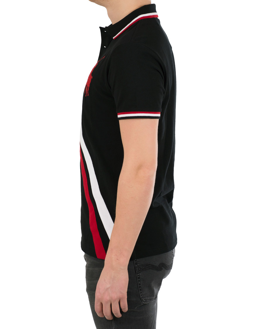 Herre | Polotrøjer | Polo Ralph Lauren | Custom Fit Diagonal Stripe Big Pony Polo Black/Multi